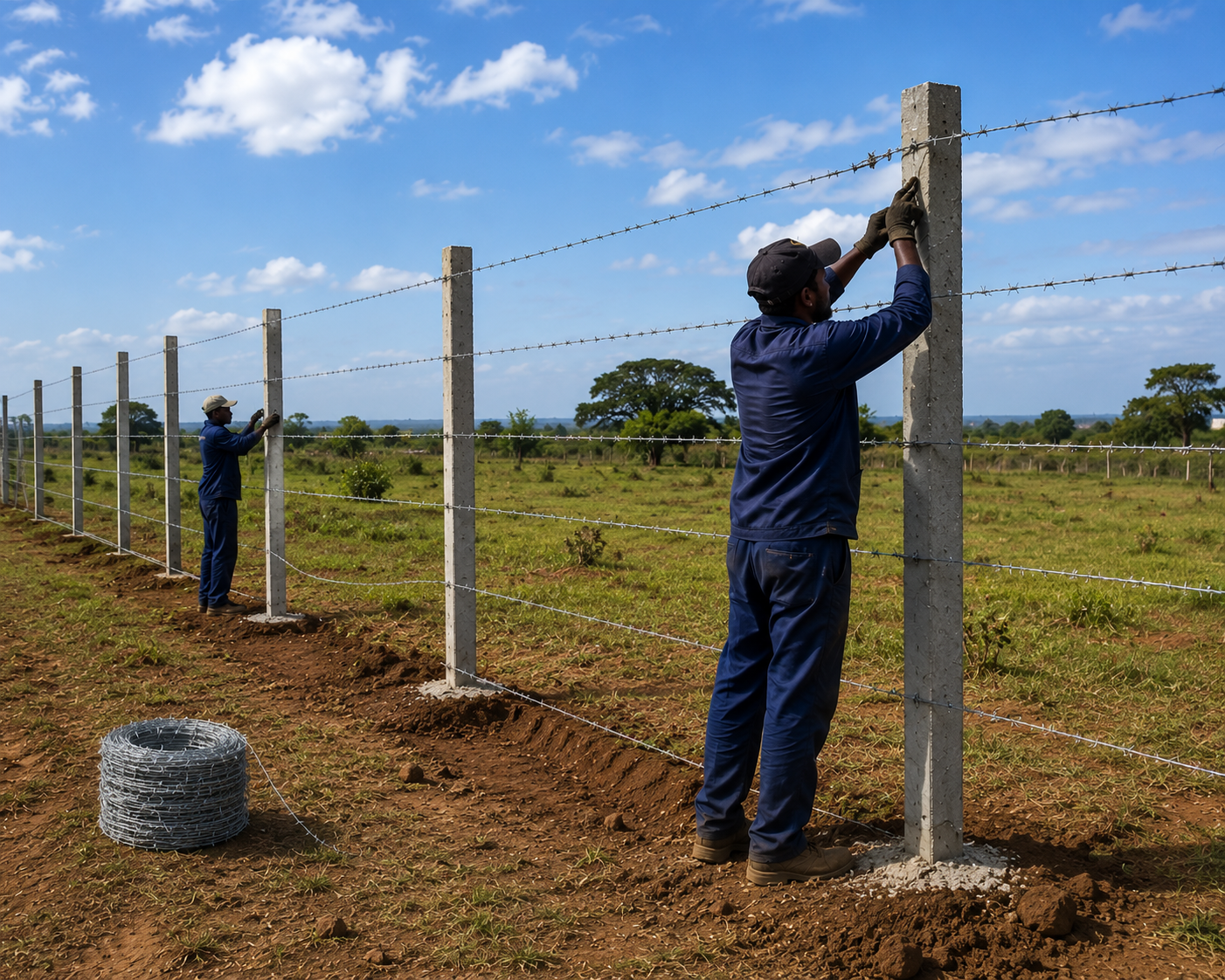 Galvanised Barbed Wire Roll